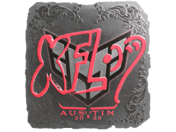 Naklejka | xfl0ud (foliowana) | Austin 2025