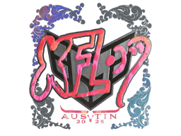 Naklejka | xfl0ud (holograficzna) | Austin 2025