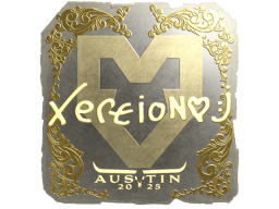 Naklejka | xertioN (złota) | Austin 2025