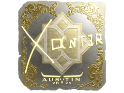 Naklejka | Xant3r (złota) | Austin 2025