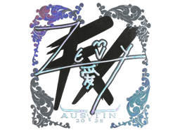 Naklejka | zevy (holograficzna) | Austin 2025