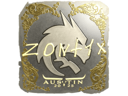Naklejka | zont1x (złota) | Austin 2025