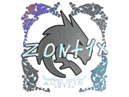 Naklejka | zont1x (holograficzna) | Austin 2025