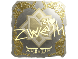 Naklejka | zweih (złota) | Austin 2025