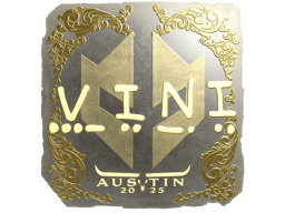 Naklejka | VINI (złota) | Austin 2025