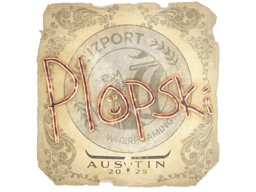 Naklejka | Plopski | Austin 2025