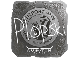 Naklejka | Plopski (foliowana) | Austin 2025