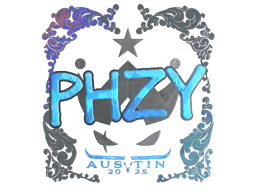 Naklejka | phzy (holograficzna) | Austin 2025