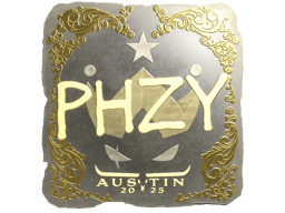 Naklejka | phzy (złota) | Austin 2025
