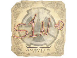 Naklejka | s1n | Austin 2025