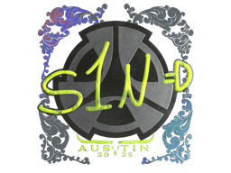 Naklejka | s1n (holograficzna) | Austin 2025