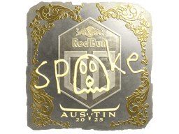 Naklejka | spooke (złota) | Austin 2025