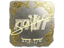 Naklejka | saffee (złota) | Austin 2025