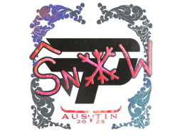 Naklejka | snow (holograficzna) | Austin 2025