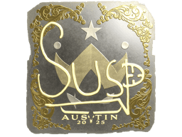 Naklejka | susp (złota) | Austin 2025