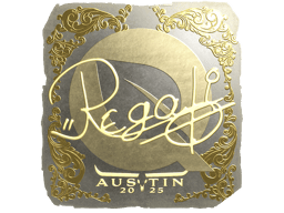 Naklejka | regali (złota) | Austin 2025