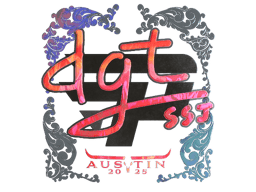 Naklejka | dgt (holograficzna) | Austin 2025