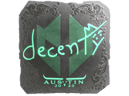 Naklejka | decenty (foliowana) | Austin 2025