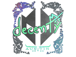 Naklejka | decenty (holograficzna) | Austin 2025