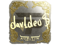Naklejka | dav1deuS (złota) | Austin 2025