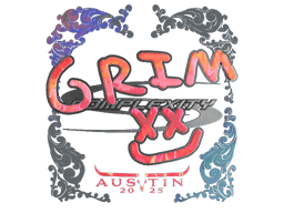 Naklejka | Grim (holograficzna) | Austin 2025