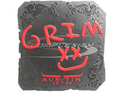Naklejka | Grim (foliowana) | Austin 2025