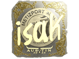 Naklejka | isak (złota) | Austin 2025