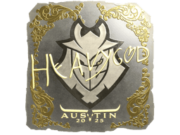 Naklejka | HeavyGod (złota) | Austin 2025