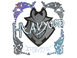 Naklejka | HeavyGod (holograficzna) | Austin 2025
