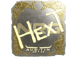 Naklejka | HexT (złota) | Austin 2025