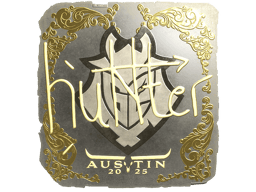 Naklejka | huNter- (złota) | Austin 2025