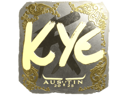 Naklejka | kye (złota) | Austin 2025