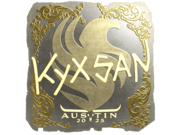 Naklejka | kyxsan (złota) | Austin 2025