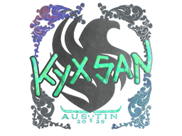 Naklejka | kyxsan (holograficzna) | Austin 2025