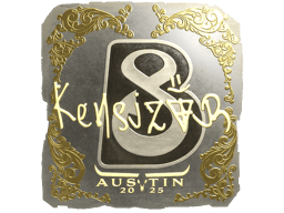 Naklejka | kensizor (złota) | Austin 2025