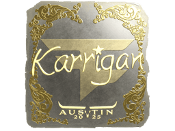 Naklejka | karrigan (złota) | Austin 2025