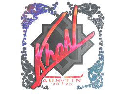 Naklejka | khaN (holograficzna) | Austin 2025