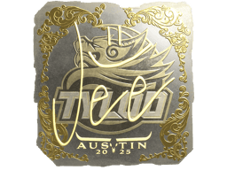 Naklejka | Jee (złota) | Austin 2025