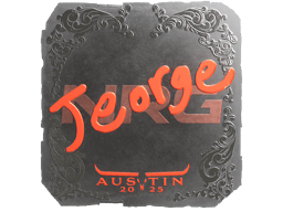 Naklejka | jeorge (foliowana) | Austin 2025