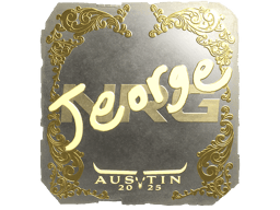 Naklejka | jeorge (złota) | Austin 2025