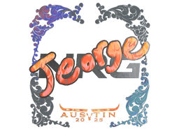 Naklejka | jeorge (holograficzna) | Austin 2025