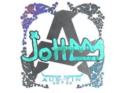 Naklejka | jottAAA (holograficzna) | Austin 2025