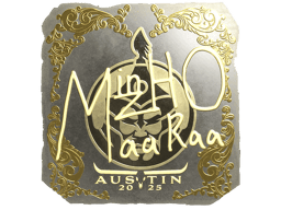 Naklejka | mzinho (złota) | Austin 2025