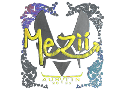 Naklejka | mezii (holograficzna) | Austin 2025