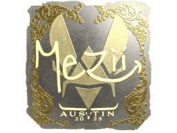 Naklejka | mezii (złota) | Austin 2025