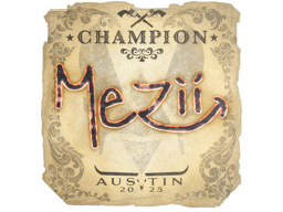 Naklejka | mezii (mistrz) | Austin 2025
