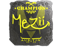 Naklejka | mezii (foliowana, mistrz) | Austin 2025