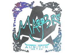 Naklejka | MAJ3R (holograficzna) | Austin 2025