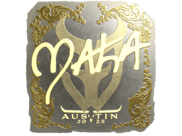 Naklejka | Maka (złota) | Austin 2025