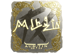 Naklejka | mlhzin (złota) | Austin 2025